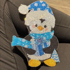 Completed Penguin Diamond Art Wall Hanging